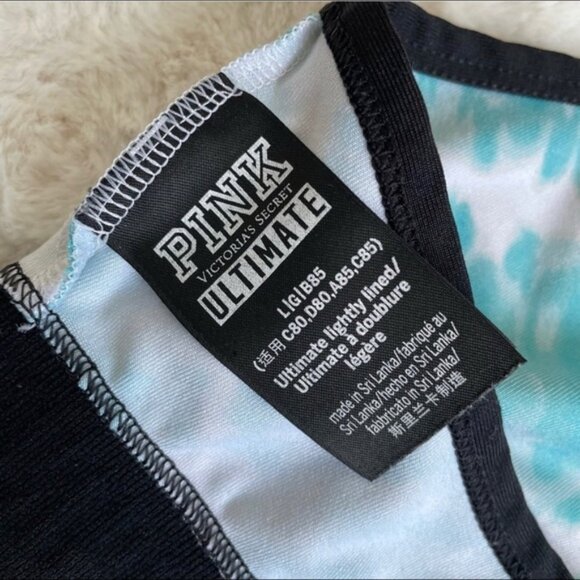 Victoria's Secret PINK | Ultimate Tie Dye Mesh Racerback Sports Bra | Size Large - Picture 6 of 7